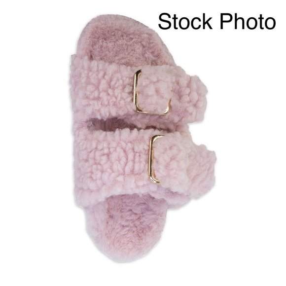 New! Wonder Nation Sherpa Slipper Sandals - Picture 2 of 7